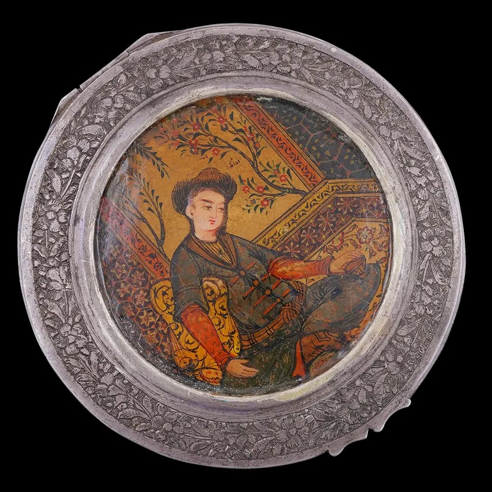Persian Engraving & Papier-Mache Powder Box