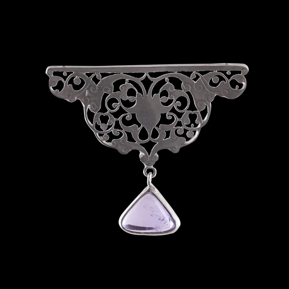 Pierced Metalwork & Persian Engraving Necklace